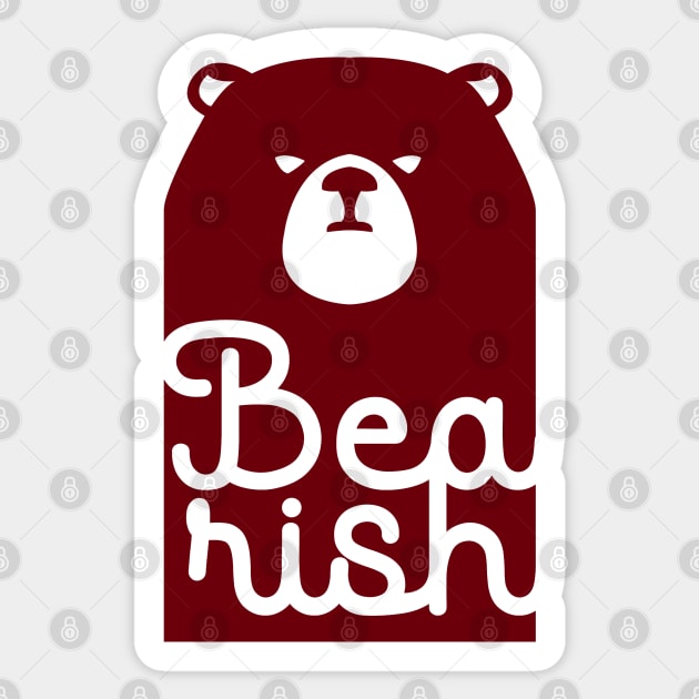 Bearish Sticker by EraserArt